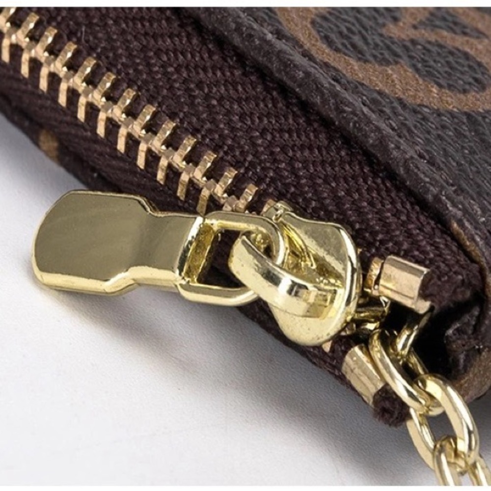 Brown Logo Keychain Wallet - New - Gift - Picture 6 of 6